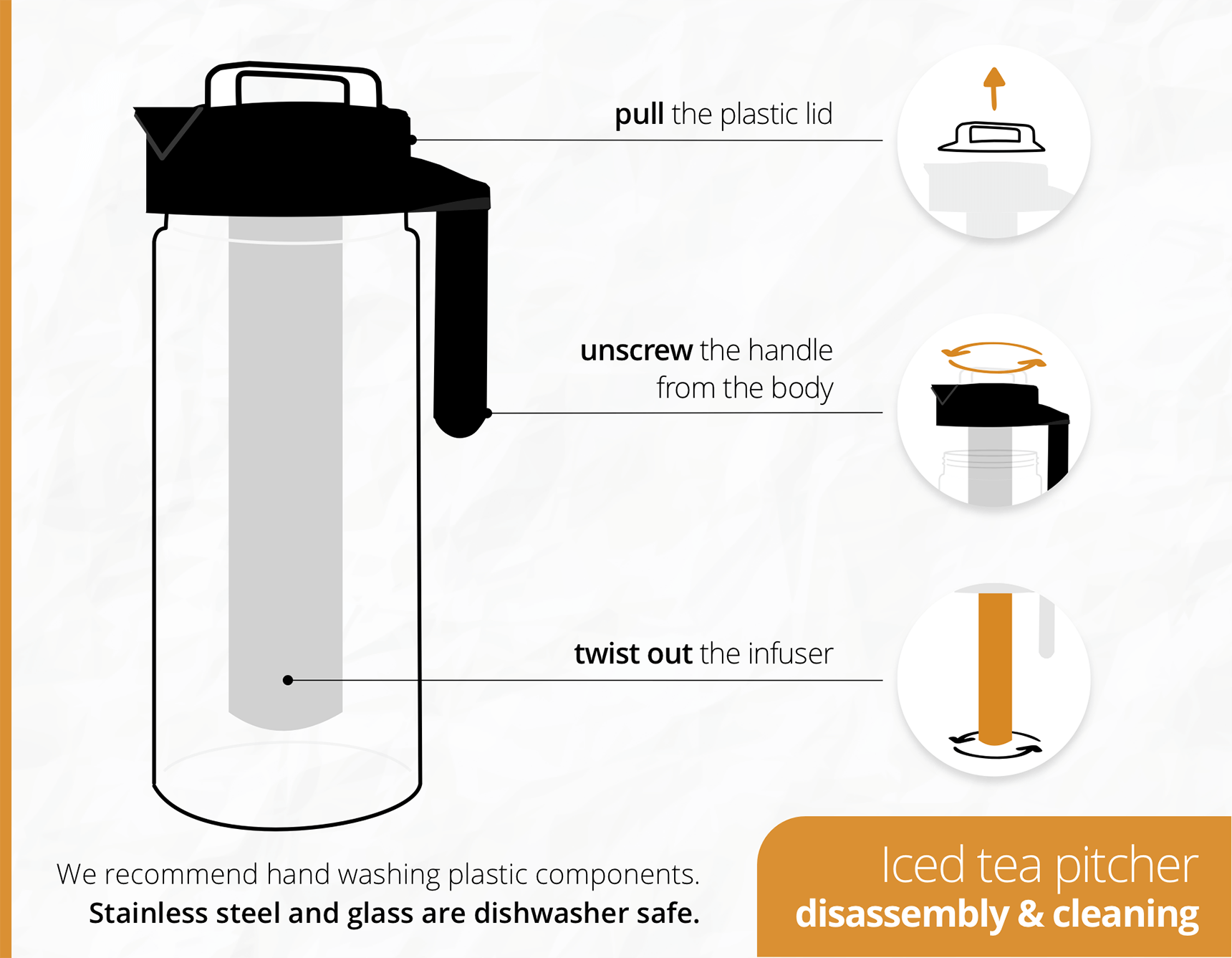 Iced Tea Pitcher Cold Brew Tea Maker Blue Adagio Teas